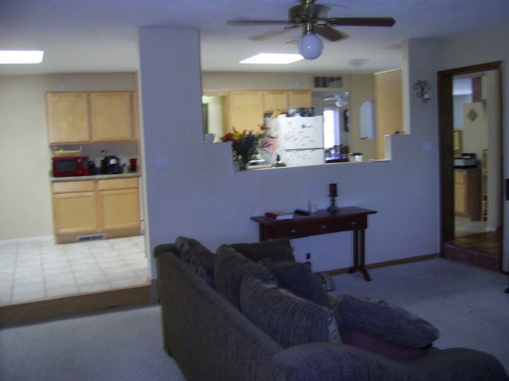 House interior before remodel and renovation