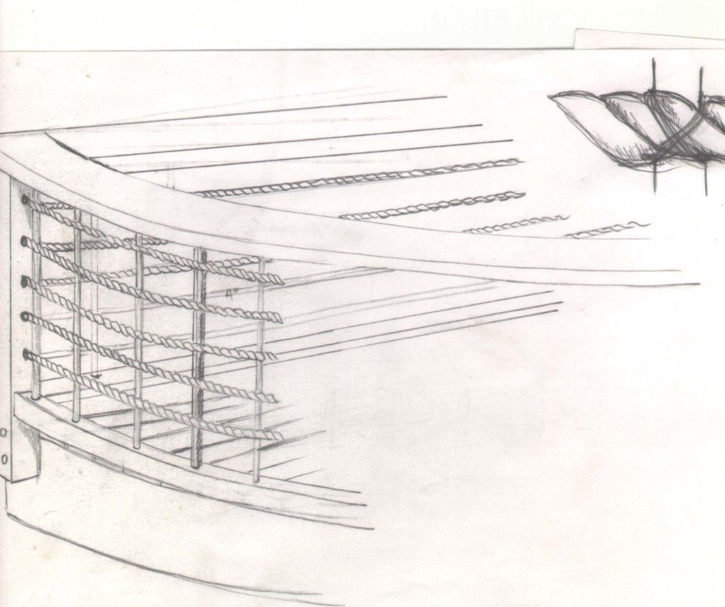 deck rail concept drawing