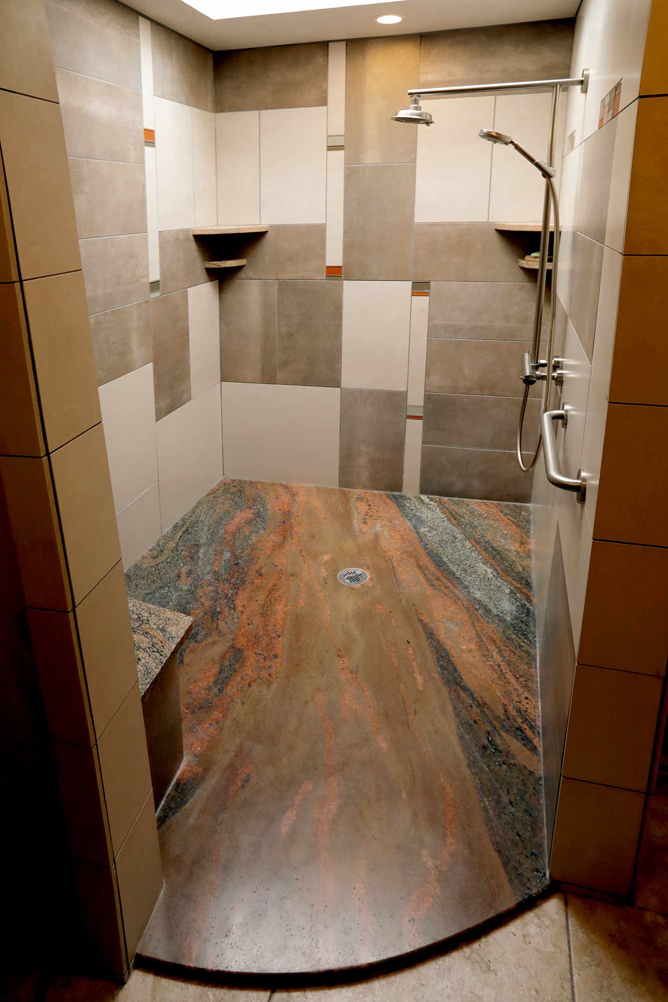 Corrales town home bathroom shower